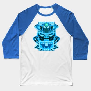 blue olmec head ecopop Baseball T-Shirt